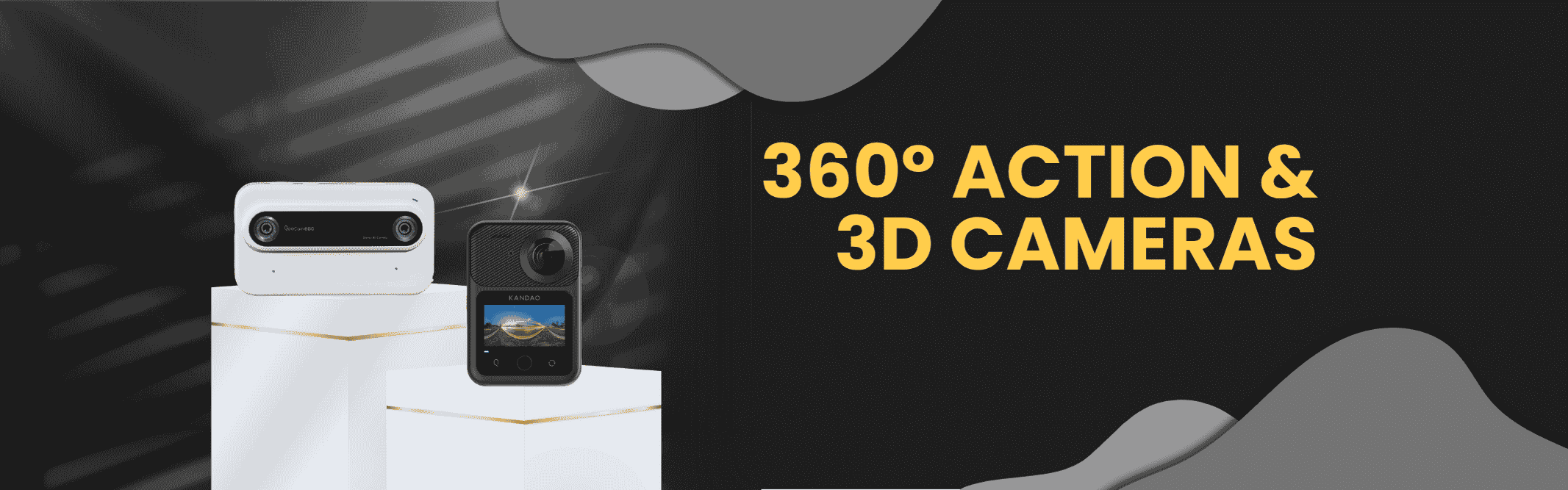 360° action and 3D cameras